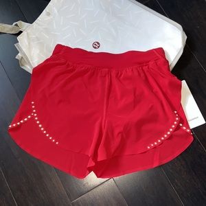 LULULEMON FAST AND FREE HR CLASSIC SHORTS 3” in DARK RED (DKRD) SZ 4 NWT